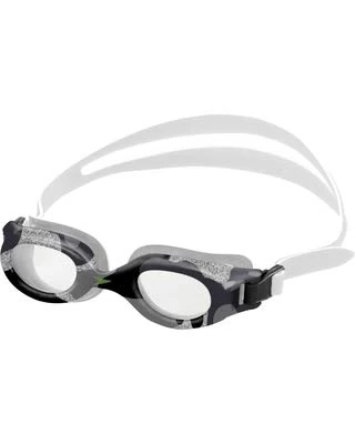 Speedo Unisex-child Swim Goggles Hydrospex Ages 6-14, Black/Grey