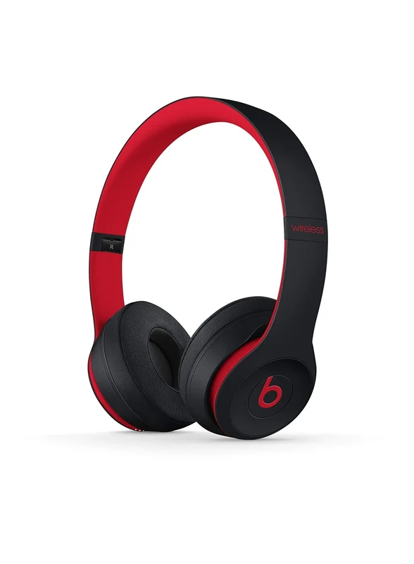 Beats Solo3 Wireless Headphones - Defiant Black-Red - 40hr Battery