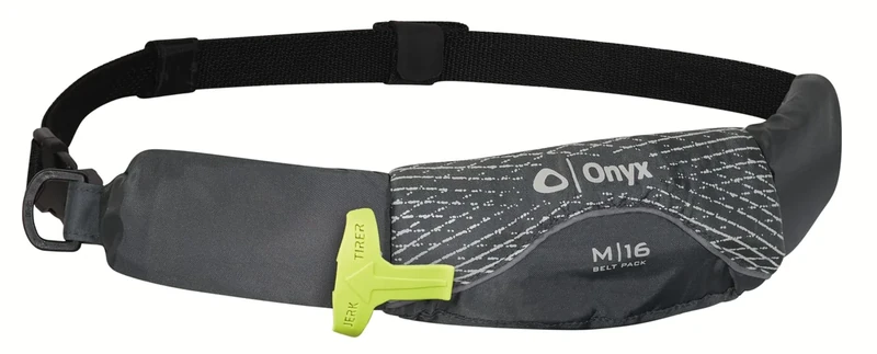 Onyx M-16 Manual Inflatable Belt Pack, U.S. Coast Guard Approved, Low Profile, Compact Design, Approved for users 16 years and older; and over 80 pounds