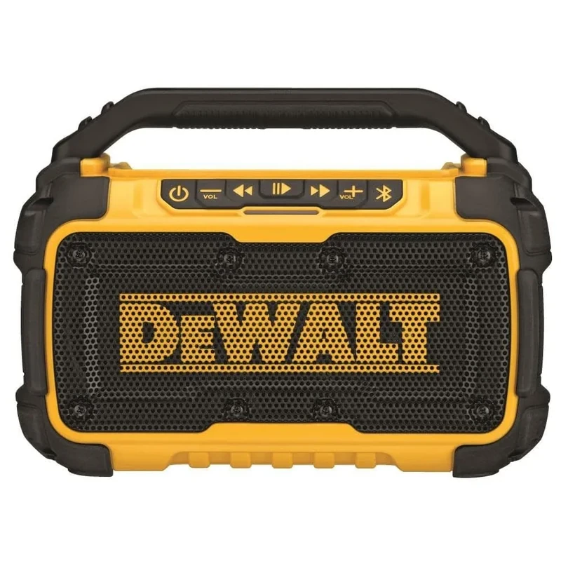 DEWALT DCR010 Bluetooth Speaker 100ft Range Phone Holder 8-10h Battery
