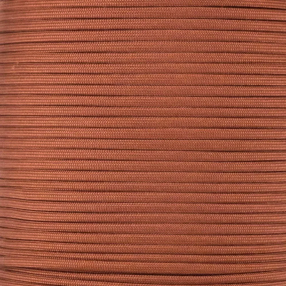 Paracord Planet Solid Color 550lb Paracord – 7 Strand Type III Nylon Cord for Indoor and Outdoor Tasks – Rust (1,000 ft)