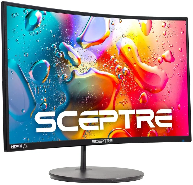 Sceptre C248W-1920RN 24" Curved Gaming Monitor 1080p 75Hz HDMI VGA