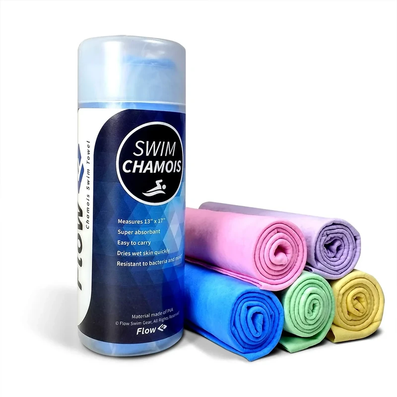 Flow Swim Chamois - Quick Dry Towel for Swimming, Diving, Triathlons, and Other Water Sports (Mint)