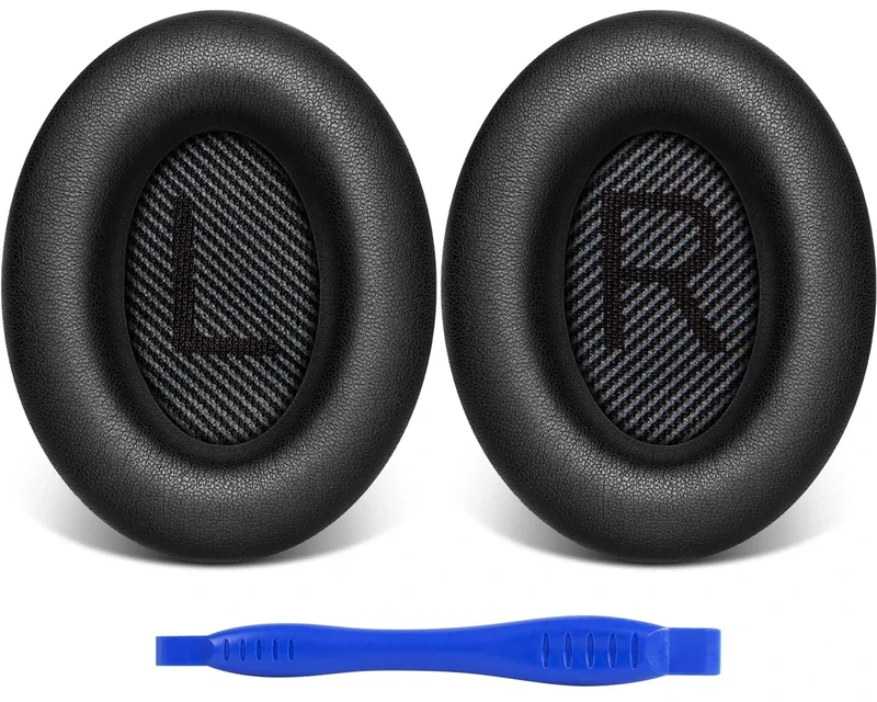 Link Dream Soft Protein Leather Earpads for Bose QC 35 (Black)