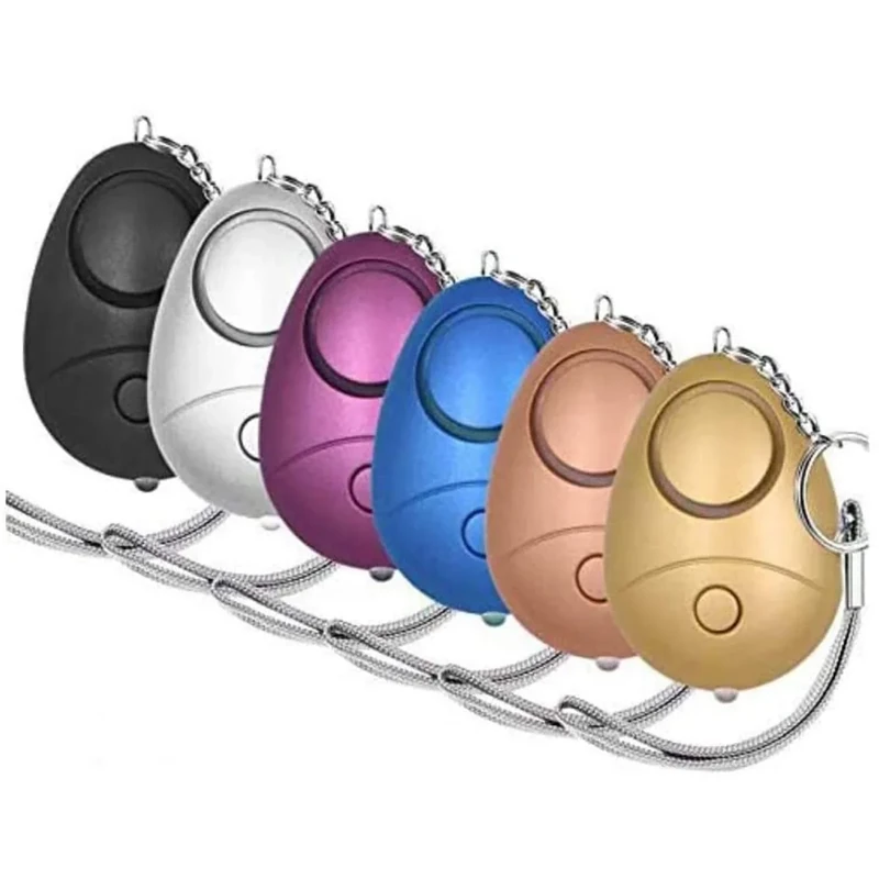 KOSIN 140dB Personal Alarm Keychain - 6 Pack with LED Light
