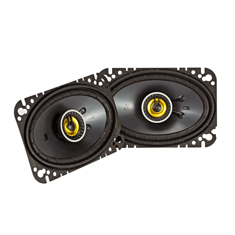 KICKER 46CSC464 CS-Series CSC46 4x6-Inch (100x160mm) Coaxial Speakers, 4-Ohm (Pair)
