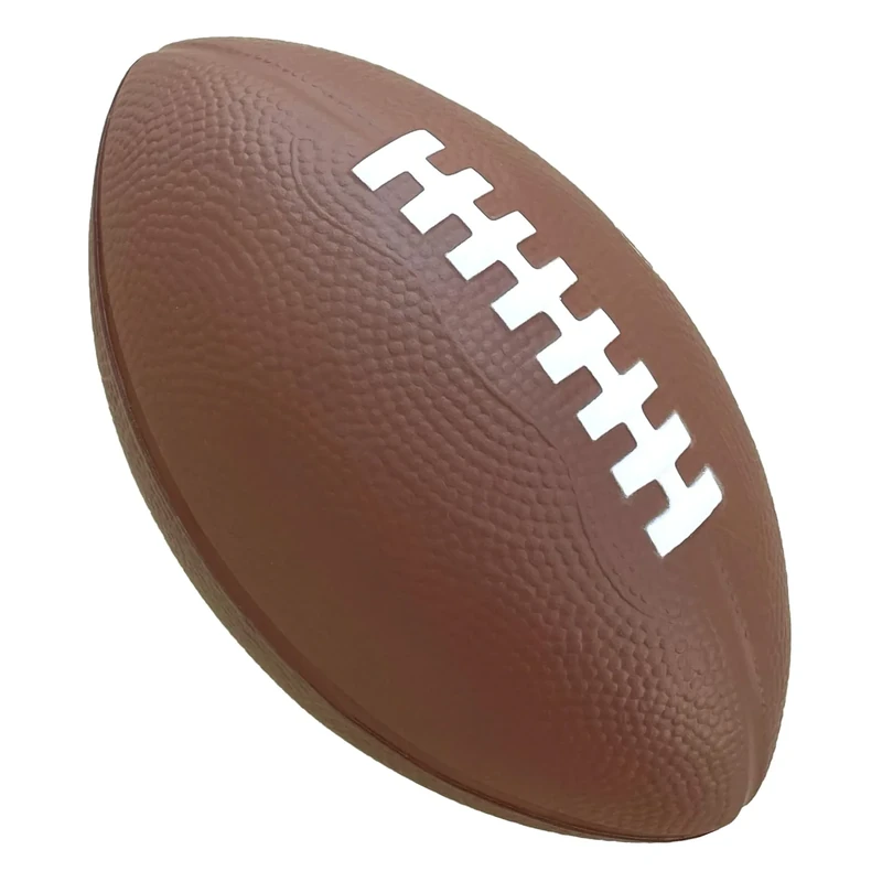 LMC Products Foam Football - 7" Easy Grip Small Footballs for Kids - Youth Size Quality Soft Foam Toddler Ball (Brown)