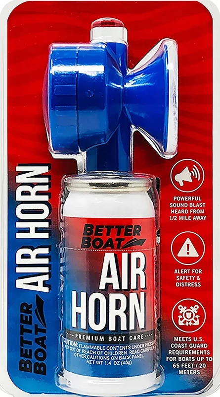 Marine Safety Air Horn, Very Loud Handheld Fog Horn, Mini Compressed Can 1.4oz for Boating and Walking Safety 1.4oz