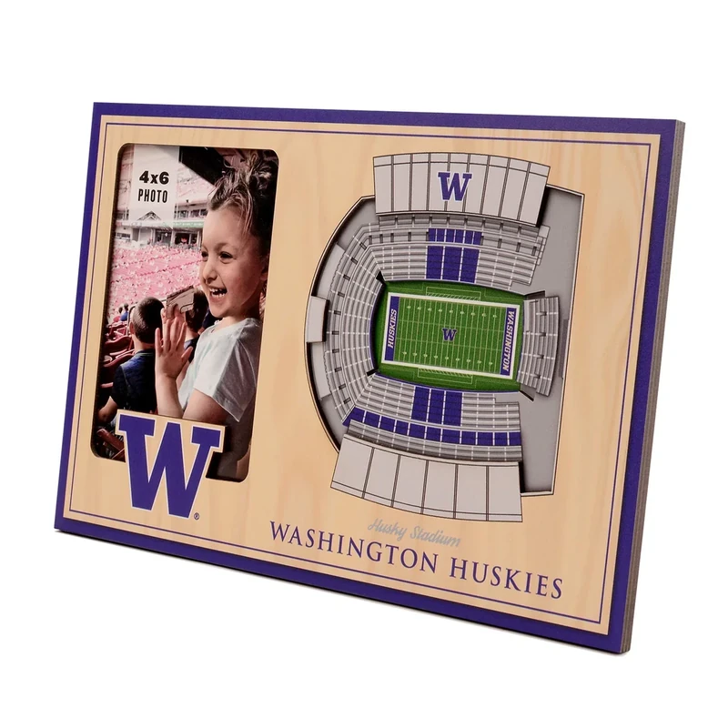 YouTheFan NCAA Washington Huskies 3D StadiumView Picture Frame - Husky Stadium, 12" x 8"