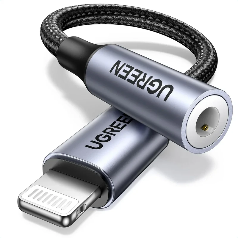 UGREEN MFi Certified Lightning to 3.5mm Adapter for iPhone 14/13/12