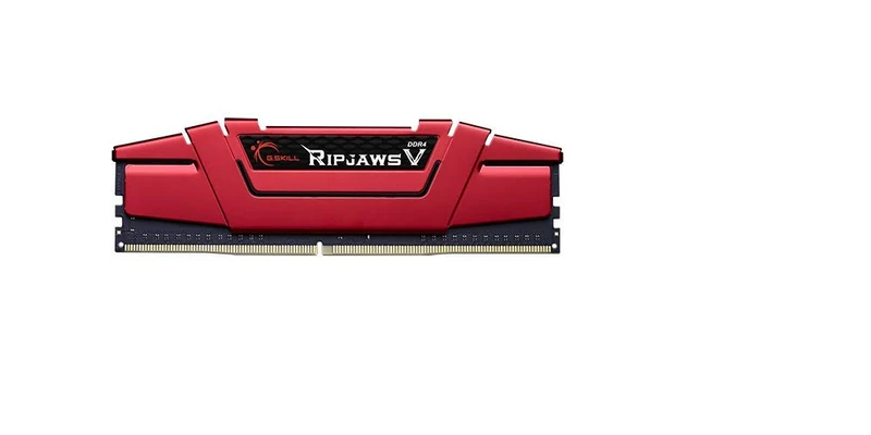 G.SKILL RipjawsV Series DDR4 RAM 8GB (1x8GB) 2666MT/s CL19-19-19-43 1.20V Intel AMD Desktop Computer Memory U-DIMM - Red (F4-2666C19S-8GVR)