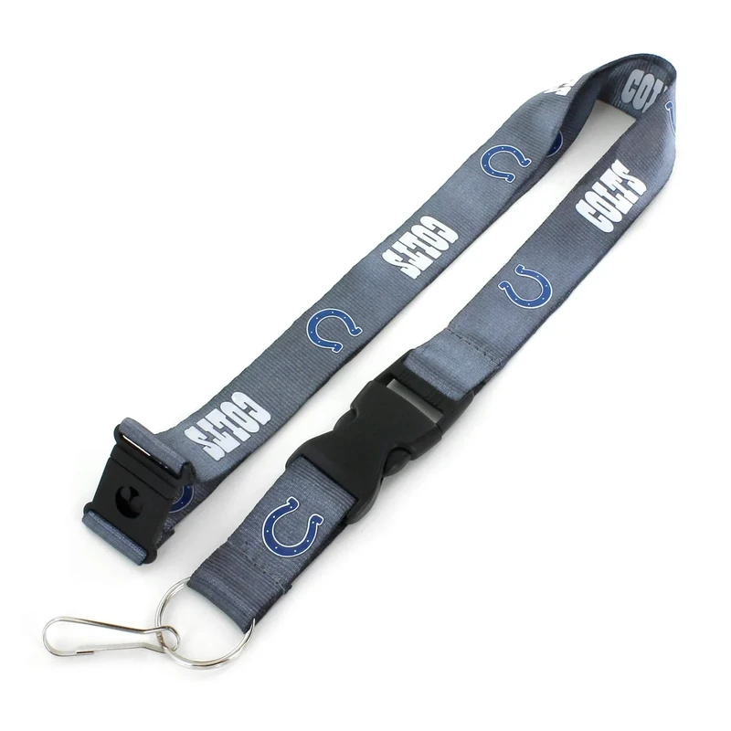 NFL Indianapolis Colts Team Lanyard, Charcoal