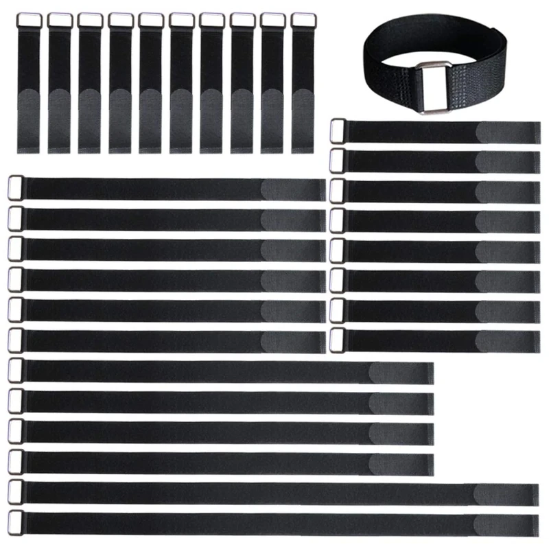 VIGAER Hook & Loop Cable Straps - 30 Pack Nylon Straps 8"-30"