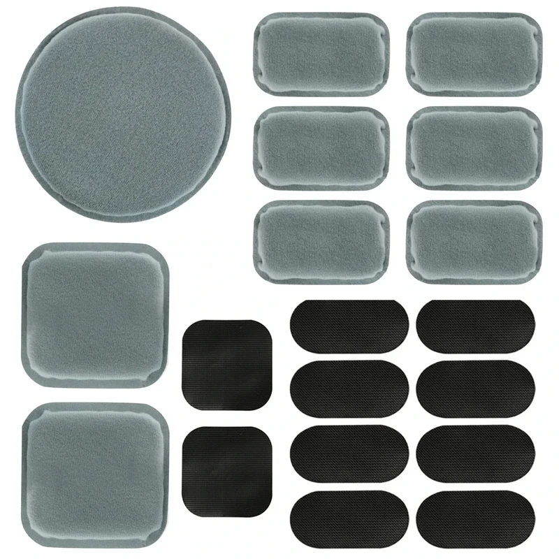 AOUTACC Universal Airsoft Helmet Pads, Replacement Foam Padding Kits Set Accessories Mats for Fast-Style/MICH/ACH/PASGT Helmets (Memory Foam, Light Gray) - Image 1