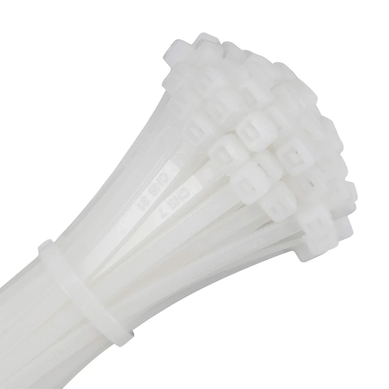 UL Listed Heavy Duty Cable Zip Ties 4 Inch, 1000Pcs Industrial Nylon Durable Self Locking Wire Tie Wraps with 20 lbs Tensile Strength, Heat Resistant for Home Office Garage Multiple Use - White