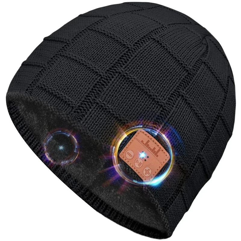 HIGHEVER Bluetooth Beanie - Hat with Headphones, Great Stocking Stuffer