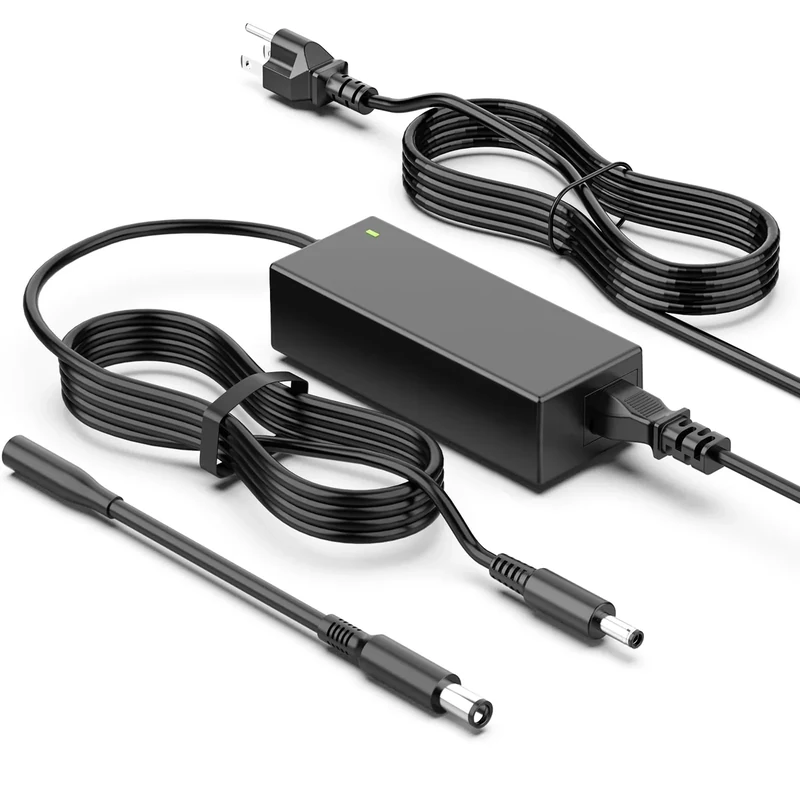 65W Laptop Charger Compatible with Dell Inspiron 13 14 15 16 17 3000 5000 7000 Series; Latitude 3420 3540 5400 Vostro 3520 2-in-1 Tips (4.5mm & 7.4mm) - 19.5V 3.34A (Fits 45W) - 9Ft Cord