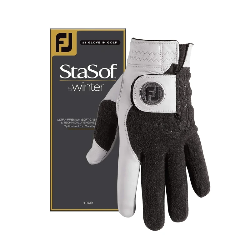 FootJoy Men's StaSof Winter Gloves, Pearl, XX-Large, Pair