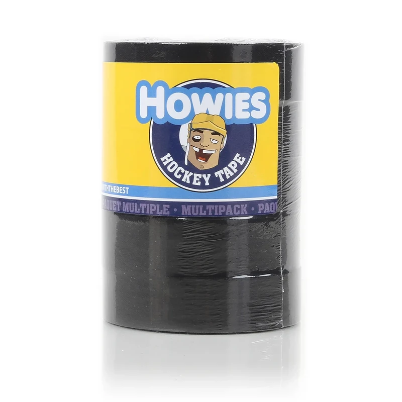 Howies Hockey Tape - 5 Pack Black Cloth Stick Tape - 1" x 20 Yards per Roll - Strong, Long-Lasting Grip for Hockey Stick, Lacrosse and Baseball