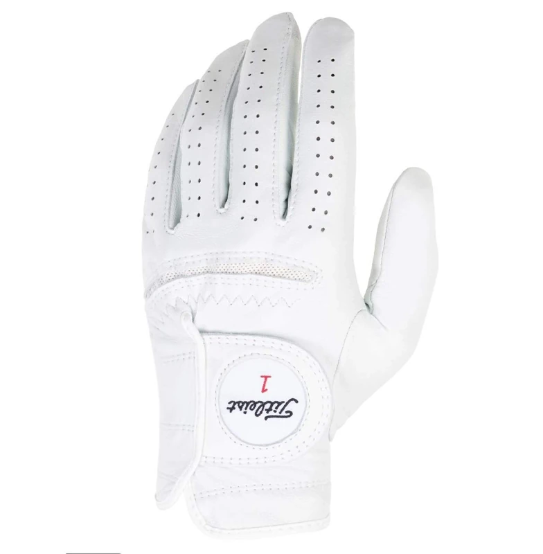 Titleist Perma-Soft Men's Regular Left Pearl, Medium/Large