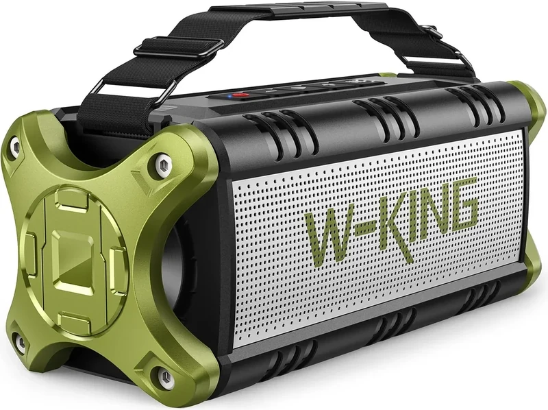 W-KING 90W Bluetooth Speaker - 50W Bass, IPX6 Waterproof, 40H Playtime