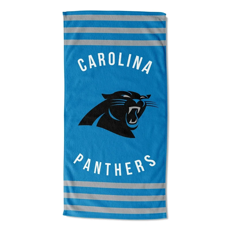 Northwest NFL Carolina Panthers Unisex-Adult Beach Towel, 30" x 60", Stripes