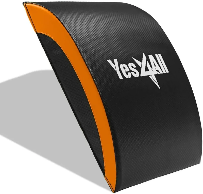 Yes4All Abdominal Exercise Pads, Foldable Ab Workout Equipment for Home Gym Core Training & Back Stretching, Sit Up Mat for Floor Exercises, Orange