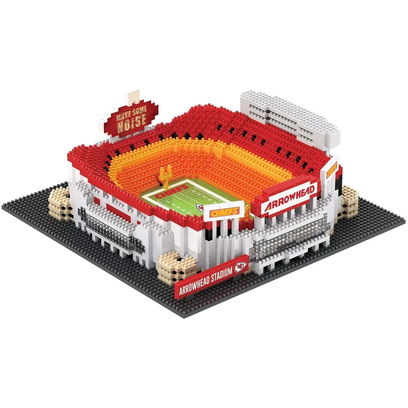 FOCO NFL Kansas City Chiefs 3D BRXLZ Stadium Building Block Set3D BRXLZ Stadium Building Block Set, Team Color, One Size - Image 1