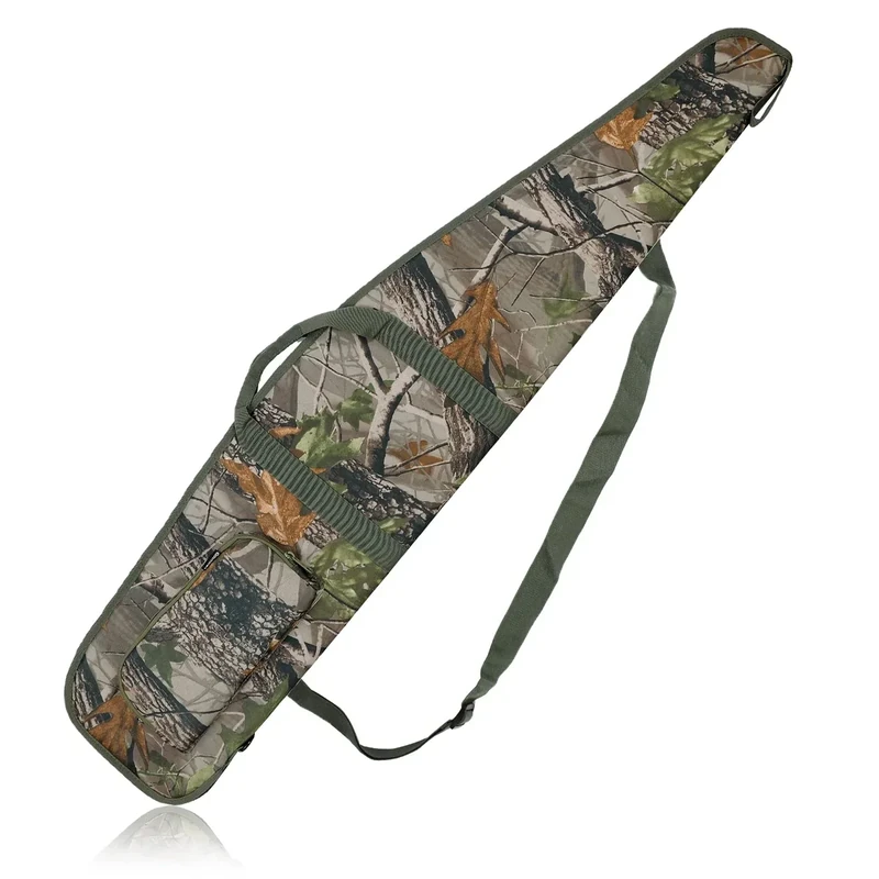 AUMTISC Soft Rifle Case 41/45/49 Padded Shotgun Gun Bag for Storage Scoped Rifles with Zippered Pocket, Detachable Shoulder Sling (Camouflage-44''-Fits Rifles Up To 41'')