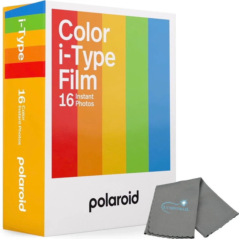 Polaroid Instant Color Film for i-Type - 2 Pack (16 Photos) with Cloth