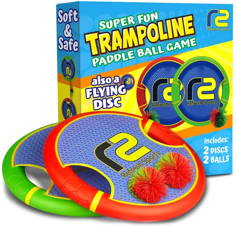 Kids Bouncy Paddles & Flying Disc: Easter Gifts For Boys & Gift Ideas for Kids 2026 - Sports Gifts & Sports Games For Boys 8-12 Toss & Catch Games & Yard Toys Outdoor Games For Kids With Stringy Balls