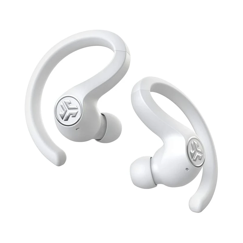 JLab JBuds Air Sport True Wireless Bluetooth Earbuds + Charging Case, White, IP66 Sweat Resistance, Class 1 Bluetooth 5.0 Connection, 3 EQ Sound Settings Signature, Balanced, Bass Boost