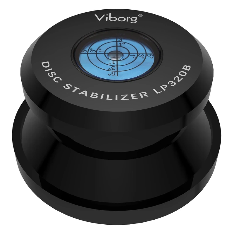 Viborg LP320B Record Weight Turntable Disc Stabilizer 77x41mm 11.3oz Aluminum LP Phono Record Puck Turntable Level for Vinyl Record Player, Turntables, Phonograph