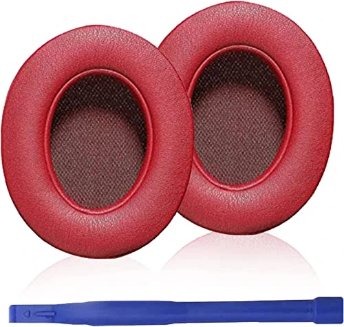 Replacement Studio 3 Earpads Memory Foam Ear Cushion Pads Cover Compatible for Studio 2.0 Wired/Wireless B0500 / B0501 & Studio 3.0 Over-Ear Headphones (Wine Red)