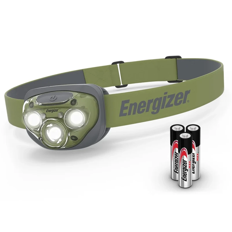 Energizer PRO-260 LED Headlamp, IPX4 Water Resistant Headlamps, High-Performance Head Light for Outdoors, Camping, Running, Storm, Survival LED Light for Emergencies (Batteries Included)