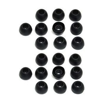 Earbudz 10 Pairs Small Silicone Replacement Earbud Tips (Black)