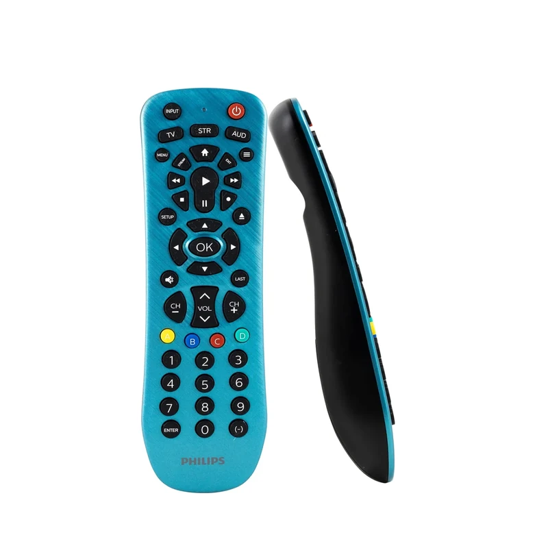 Philips SRP3249B/27 3-Device Universal Remote - Blue, Samsung & Roku