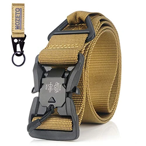 MOZETO Molle Battle Belt, 2" Battle Belts Tactical War Combat Quick Release Law Enforcement Duty Belts for Men