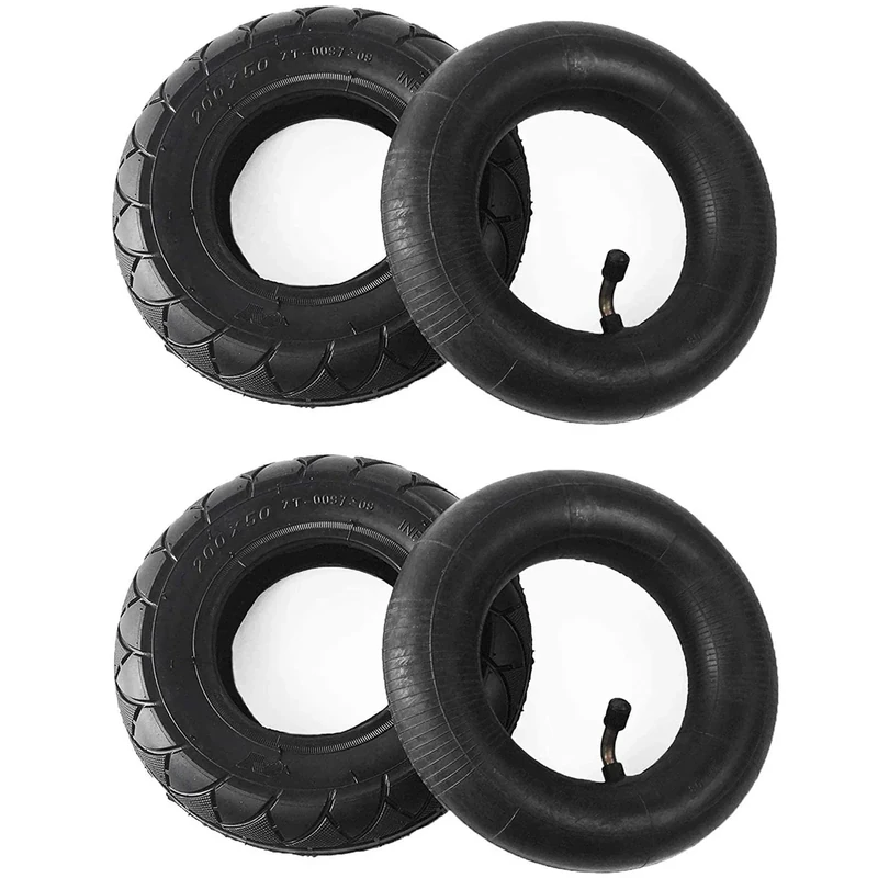AR-PRO 200X50 / 8" X 2" | 2 Tire & 2 Inner Tube Set - Electric Scooter Tire Tube Compatible with Razor E100, E150, E200, Power Core E100, Dune Buggy, ePunk, Crazy Cart, PowerRider 360, eSpark