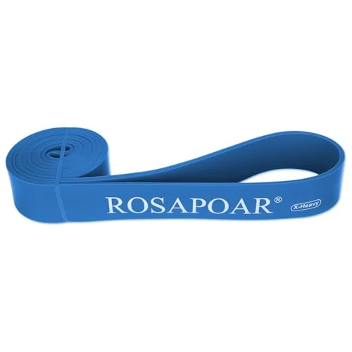ROSAPOAR Resistance Band Pull up Band Fitness Exercise Bands Natural Latex for Workout Body Stretch Powerlifting Band Fitness Sport Training at Home/The Gym - Blue