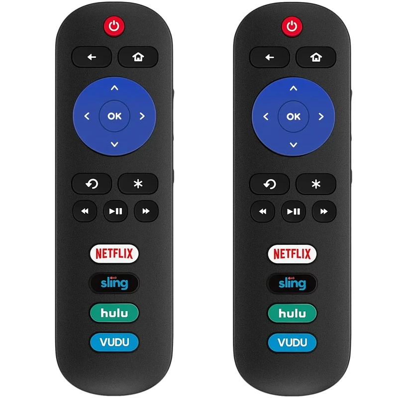 Pack of 2 Universal Replace Remote Applicable for TCL Roku TV/Hisense TV/Onn TV/Philips TV/Sharp TV/Westinghouse TV/Sanyo TV/RCA TV/JVC TV/Element TV