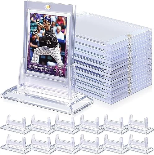 100PCS Card Sleeves Top Loaders for Cards, 3" x 4" Hard Plastic Toploaders, Baseball Penny Card Protectors, Trading Card Holder for MTG, TCG, Sports Cards(100 Toploaders)