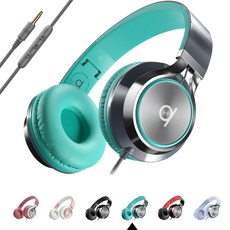 Artix CL750 Wired On-Ear Headphones with Mic & Foldable 3.5mm