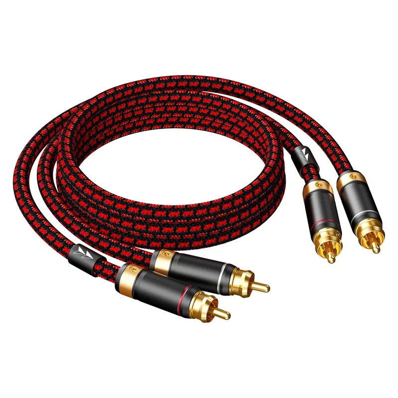 Primeda Auidophile 2RCA to 2RCA Gold Plated Audio Cable - 3 ft