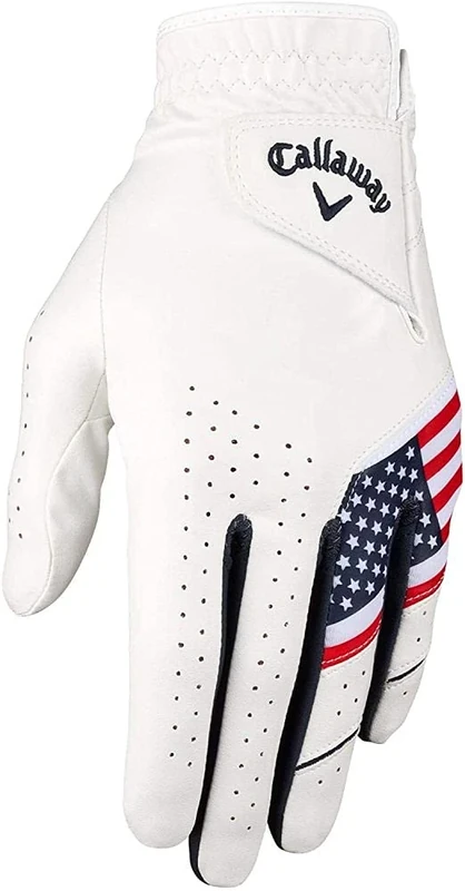 Callaway Golf Men's Weather Spann Golf Glove (USA, Single, Medium, Prior Gen Model, Standard, Worn on Left Hand)