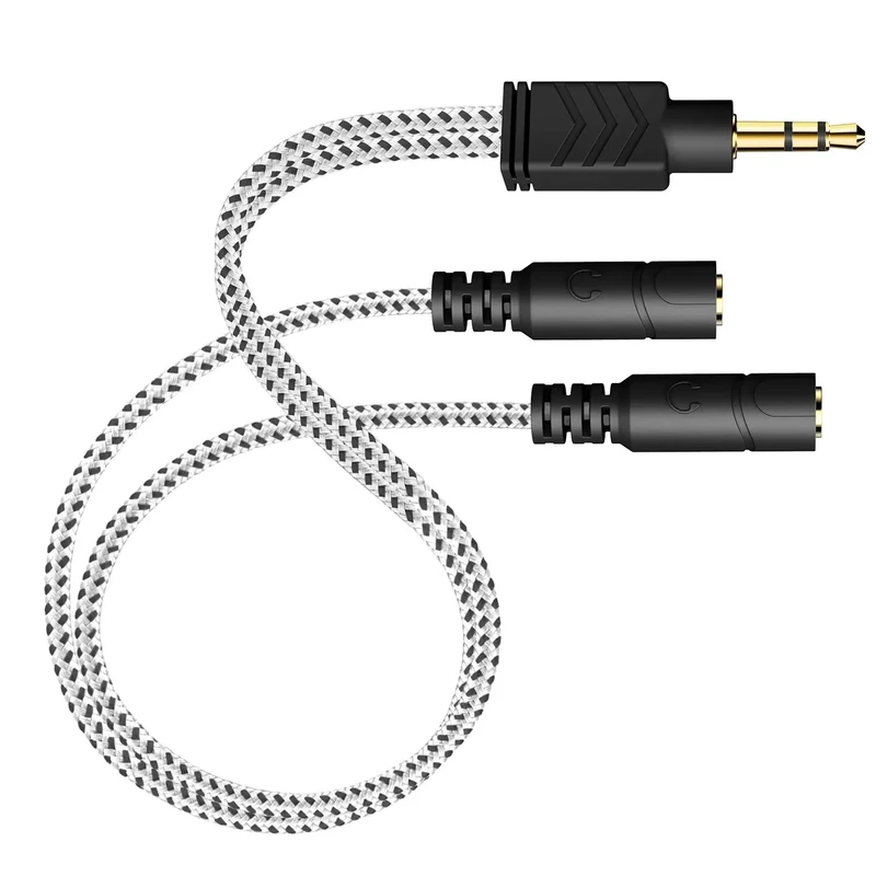 DUKABEL 3.5mm Stereo Headphone Splitter - Dual Jack Y-Connector