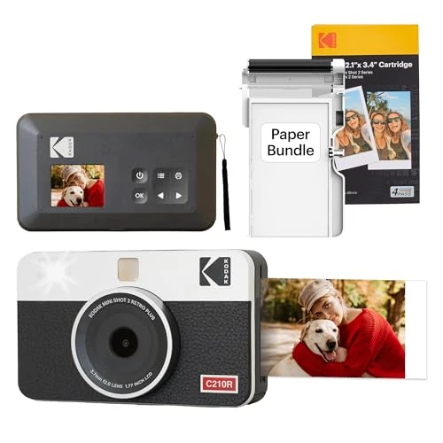 Kodak Mini Shot 2 Retro 2-in-1 Camera & Printer - 8+60 Sheet Bundle - Image 1