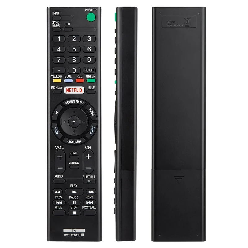 Universal for Sony TV Remote Control Replacement Compatible with Sony Bravia Smart LCD LED HD TVs RMT-TX100U