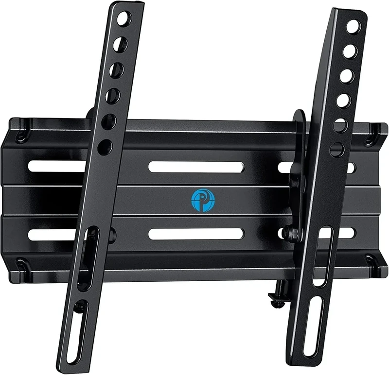 Pipishell Tilting TV Wall Mount Bracket Low Profile for 13-42 Inch Flat Screen TVs & Monitors, Universal Tilt TV Monitor Mount Fits 8" Wood Studs VESA 200x200mm