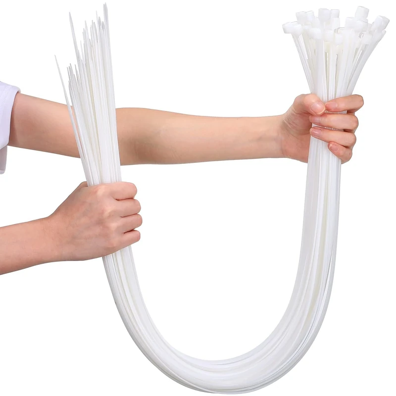 ABSupus 100PCS Heavy Duty 24" Cable Zip Ties - Strong Wire Ties
